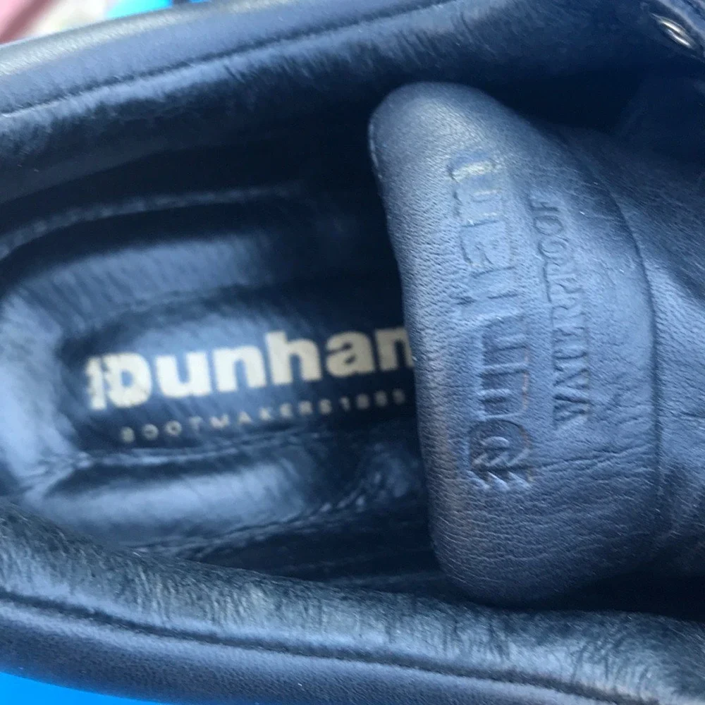 Dunham Shoes Leather Waterproof Black Lace Up Oxford Comfort Professional‎